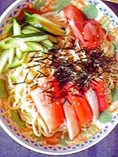 焼きそばの麺で 冷やし中華 レシピ 作り方 By たんさん娘 楽天レシピ