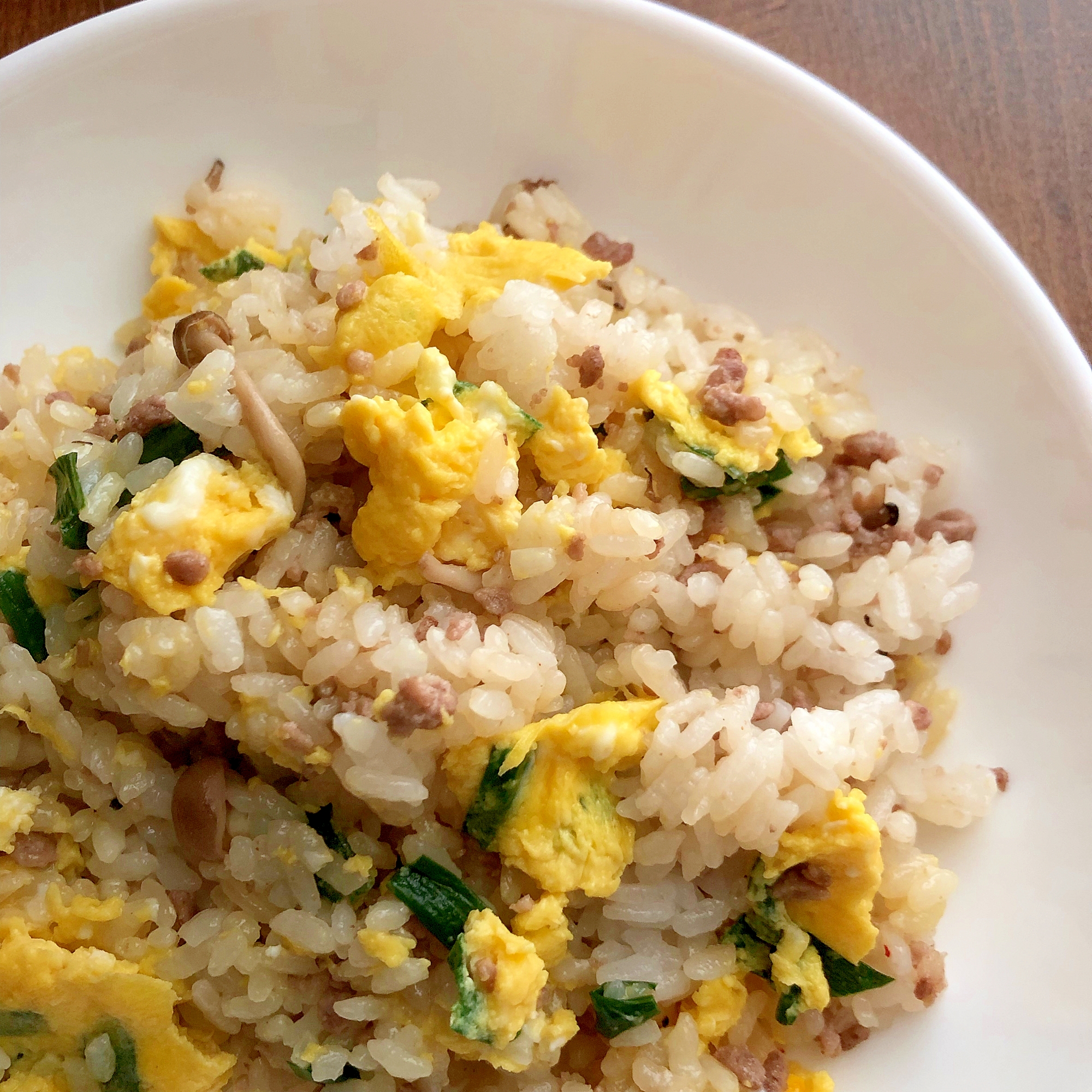 ひき肉と卵のチャーハン