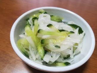 きゅうりと大根のなます