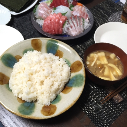 酢飯、美味しくできました〜！
ありがとうございます！
お正月なので、奮発して手巻き寿司です☺︎