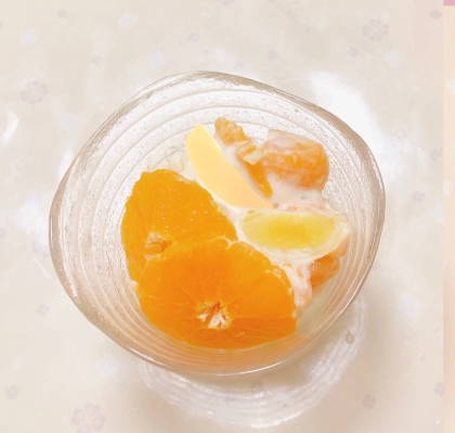 オレンジとグレープフルーツのマリネ