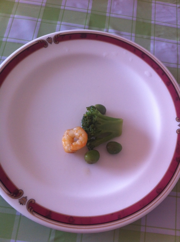 お手軽♬えび&ブロッコリー&えんどう豆の炒め物