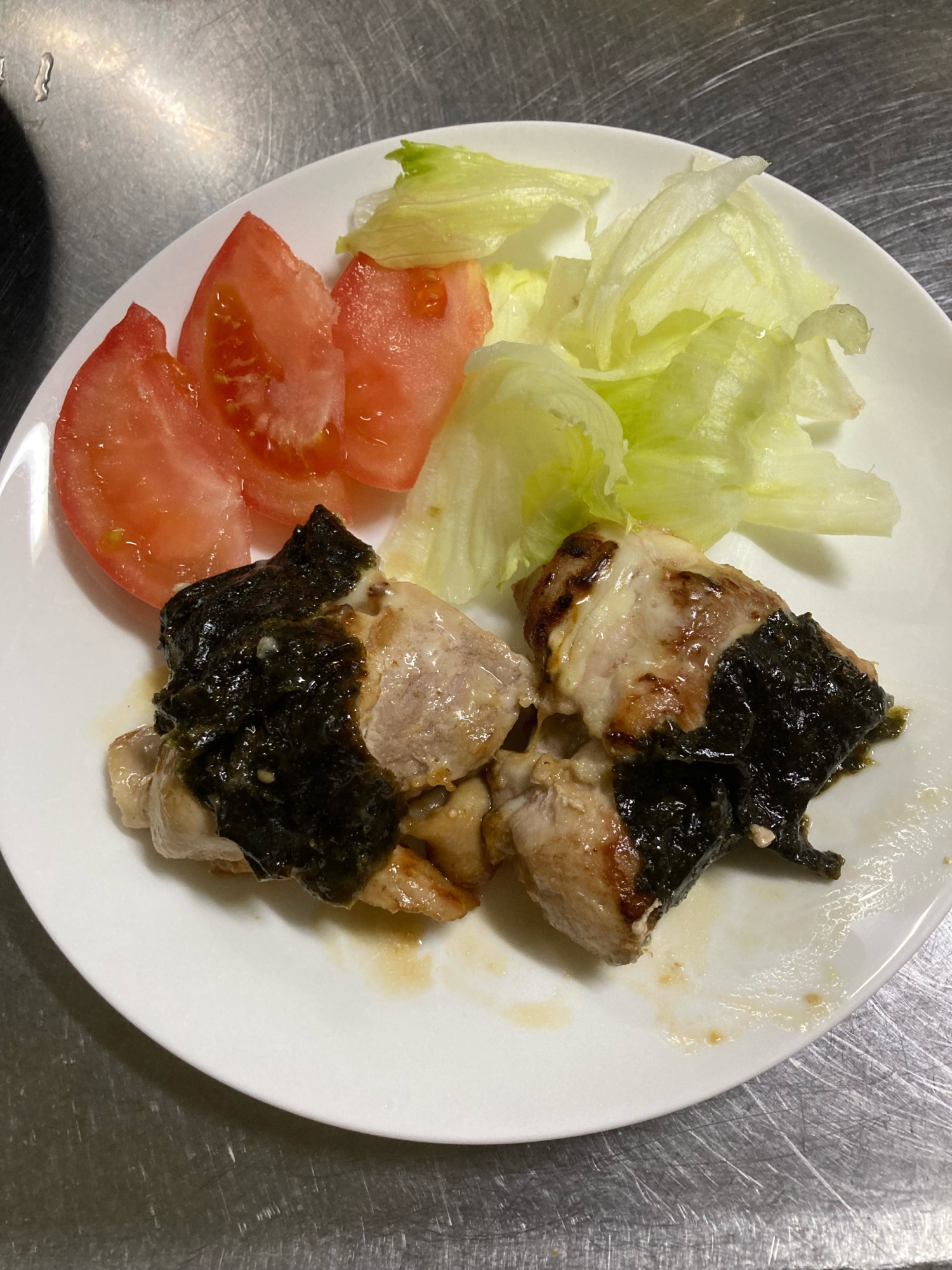 鶏もも肉の海苔チーズ焼き