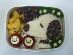 スヌーピーのジャムサンド弁当