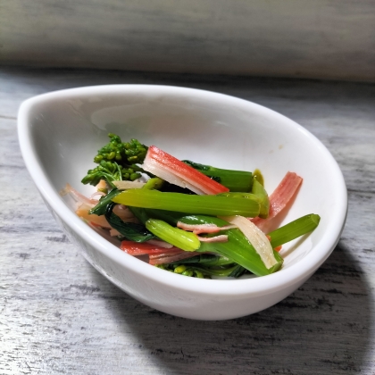 ほうれん草とカニかまのおひたし