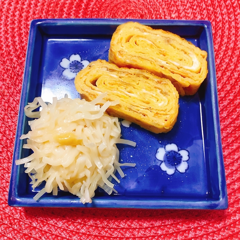 すりおろし人参の卵焼き