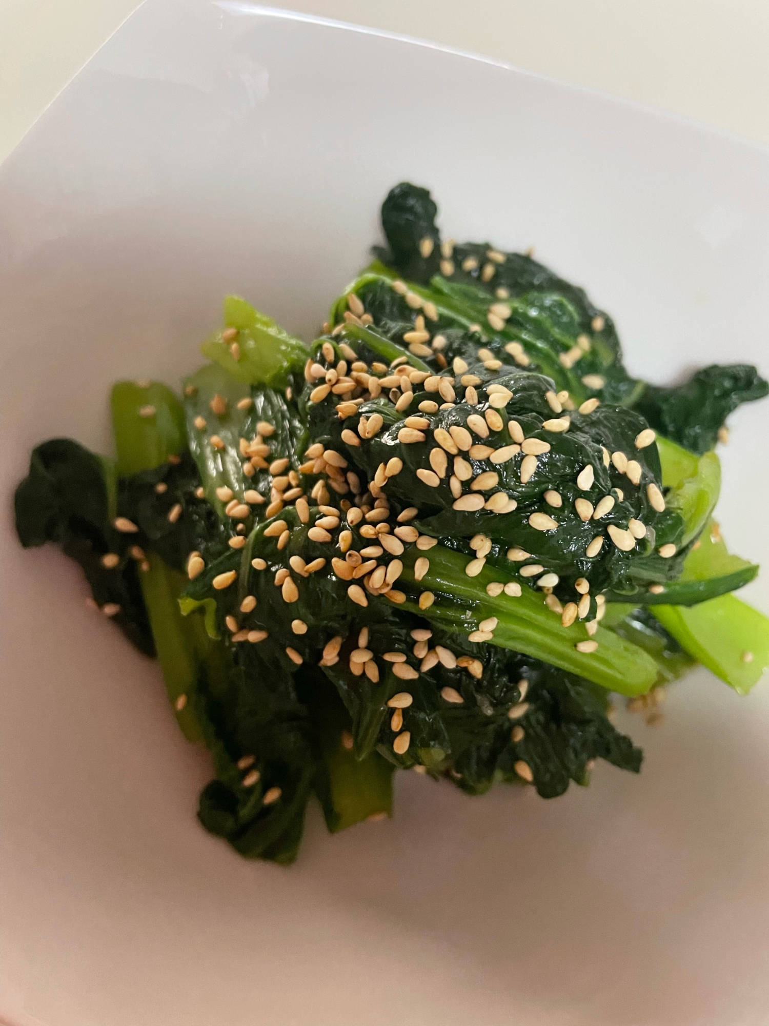 小松菜のナムル レシピ 作り方 By なつまるのゆるゆるkitchen 楽天レシピ