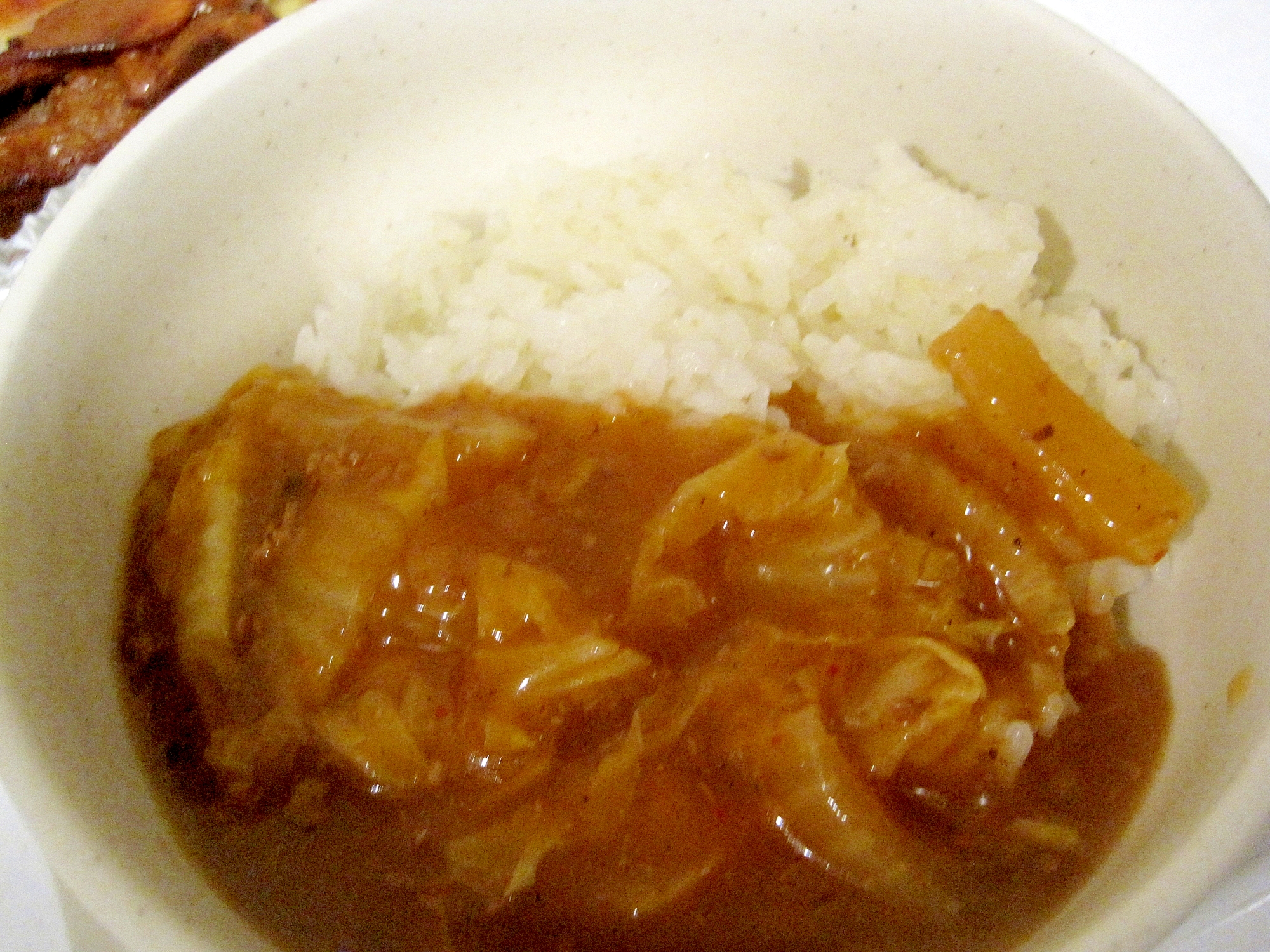 麻婆白菜丼