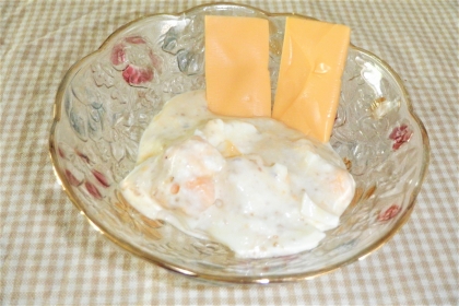 とらねこのぱせりさんハイサイ♪
切れてるチーズを添えてみました。
簡単に作れてとても美味しかったです♪
ご馳走様でした。
素敵なレシピを有難うございます。