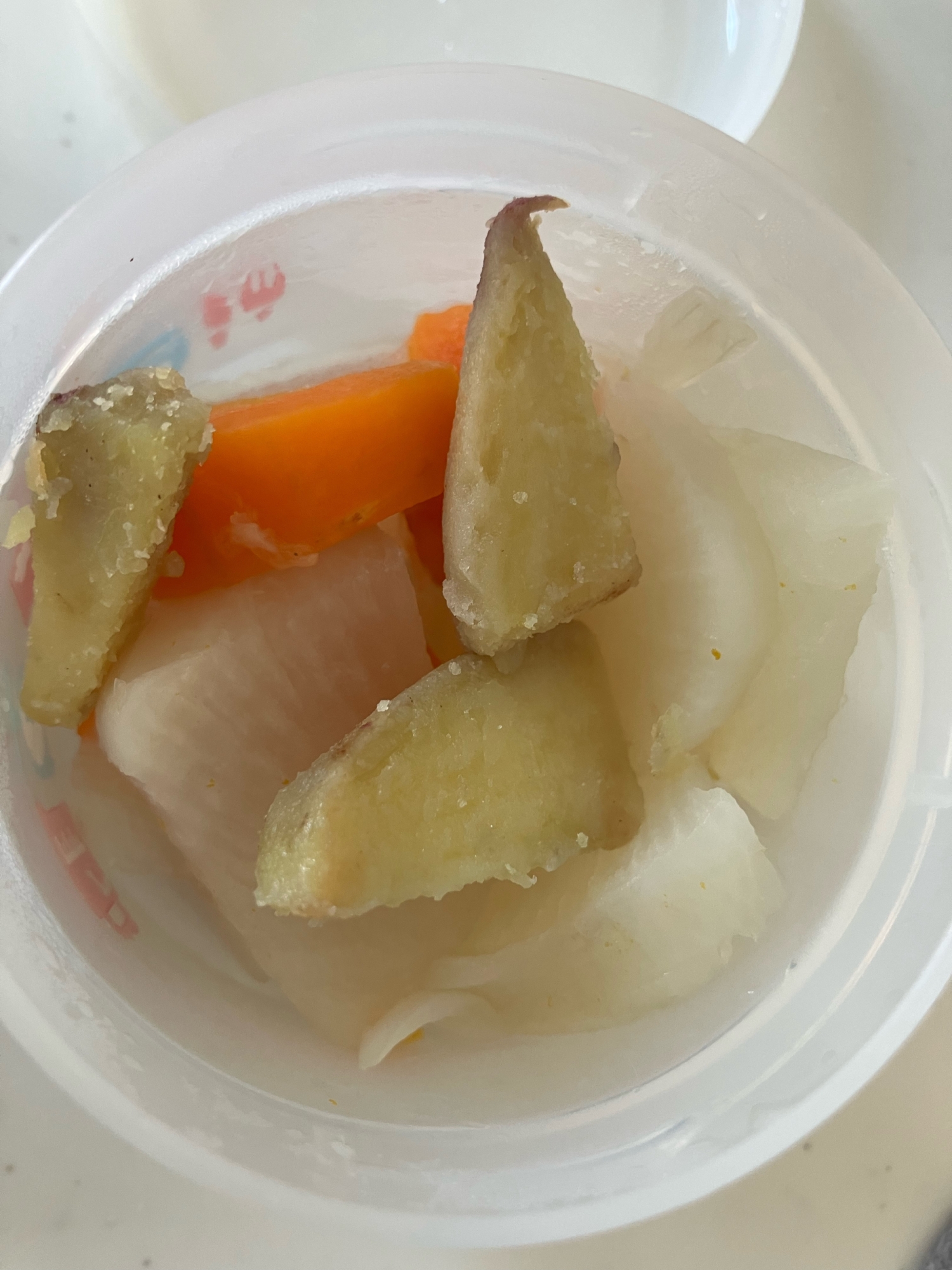 幼児食　人参とさつまいもと大根