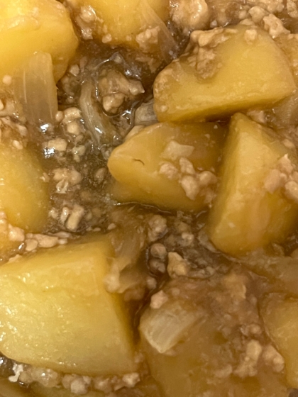 節約♫簡単♫ひき肉の肉じゃが風