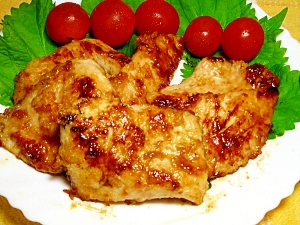 鶏胸肉の蜂蜜生姜焼き