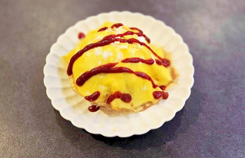 鶏むねのヘルシーオムライス