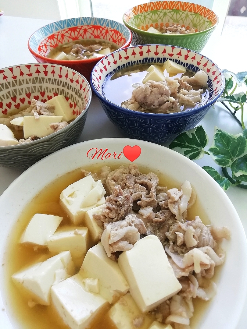 簡単美味しい✧肉豆腐