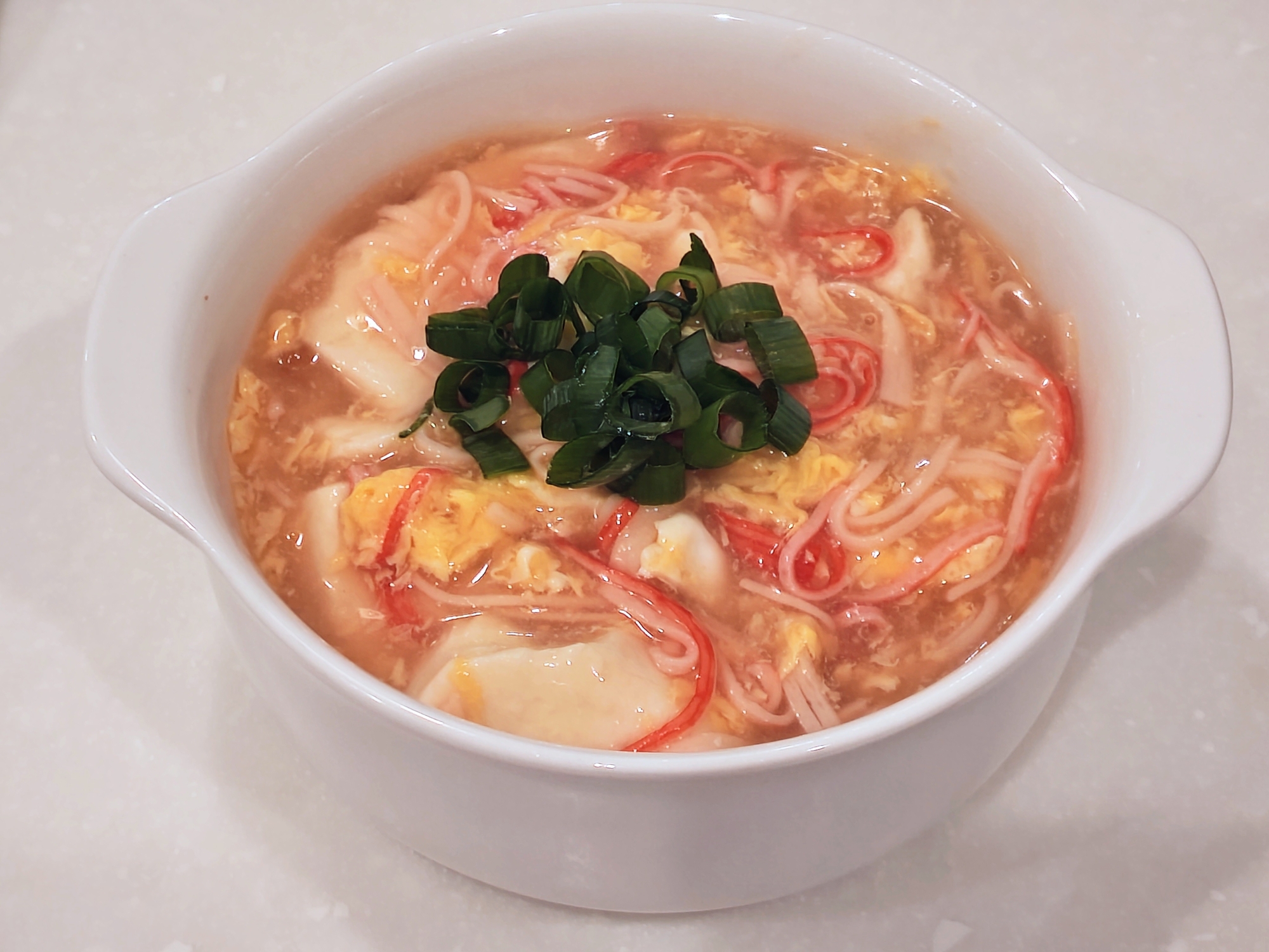 ♡豆腐とカニカマの中華スープ