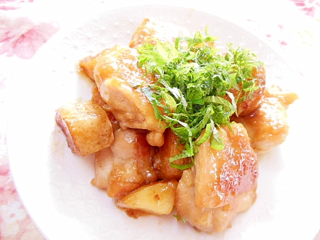 お弁当にも❤鶏と馬鈴薯の山葵醤油ソテー❤