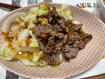 牛もも肉の塩麹醤油炒め