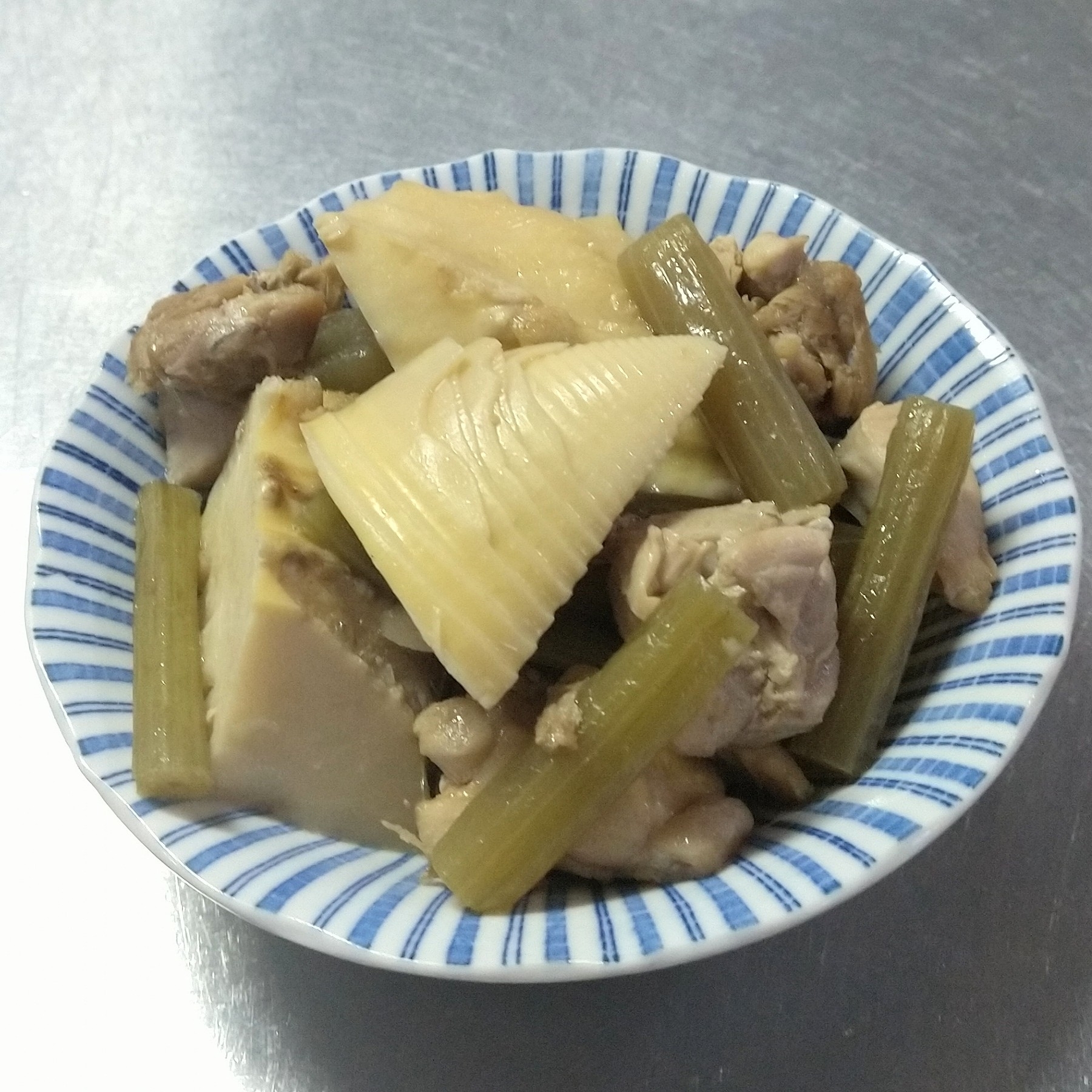 鶏肉と筍とふきの煮物