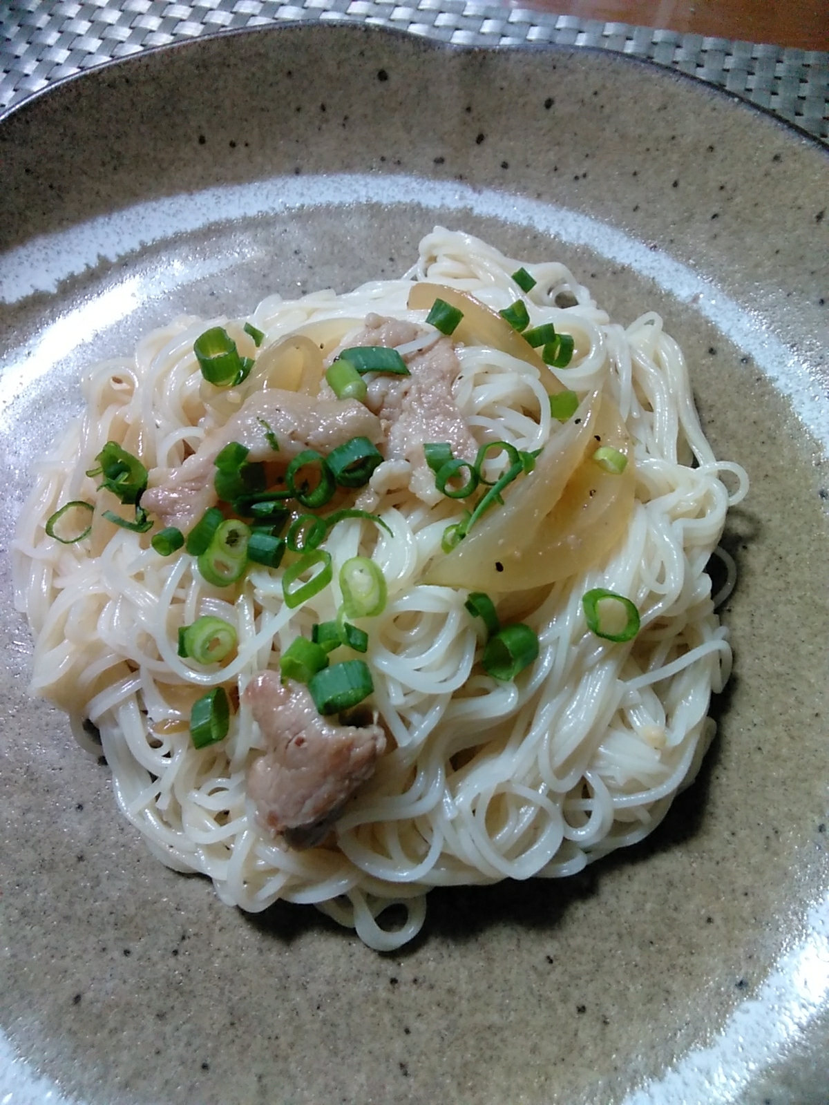 我が家の素麺チャンプルー