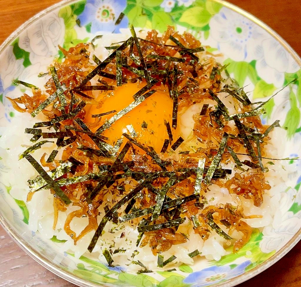 ちりめん山椒の卵かけご飯