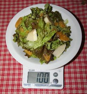 はかりダイエット！5月の生サラダ100g