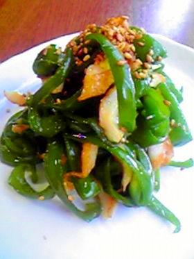 ピーマンとちくわ♪がら炒め☆