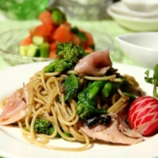 塩麹を使って和風菜の花パスタ レシピ 作り方 By フェニールアニン 楽天レシピ 塩麹を使って和風菜の花パスタ レシピ 作り方 By フェニールアニン 楽天レシピ