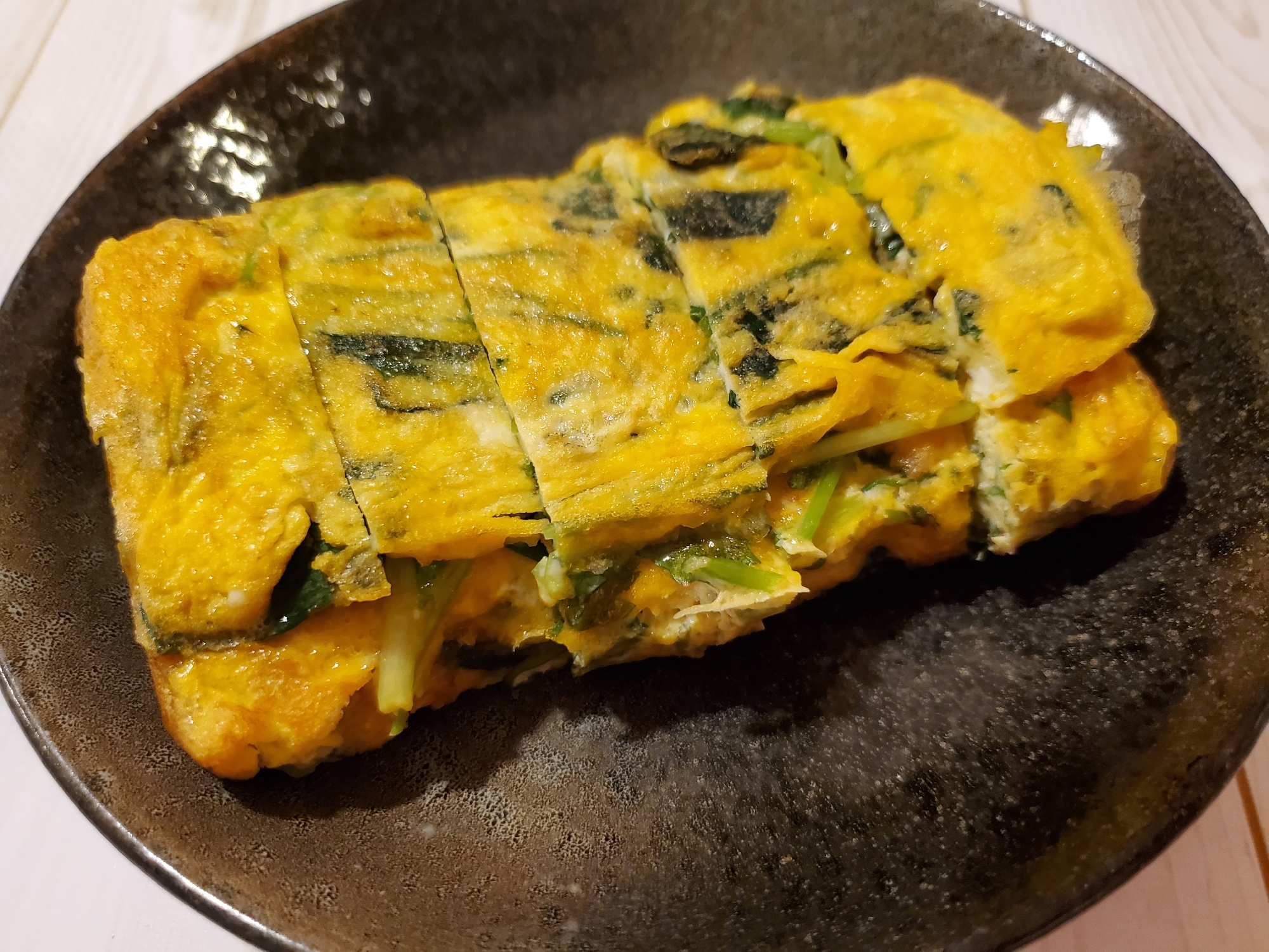 ☆簡単☆三つ葉のだし巻き卵