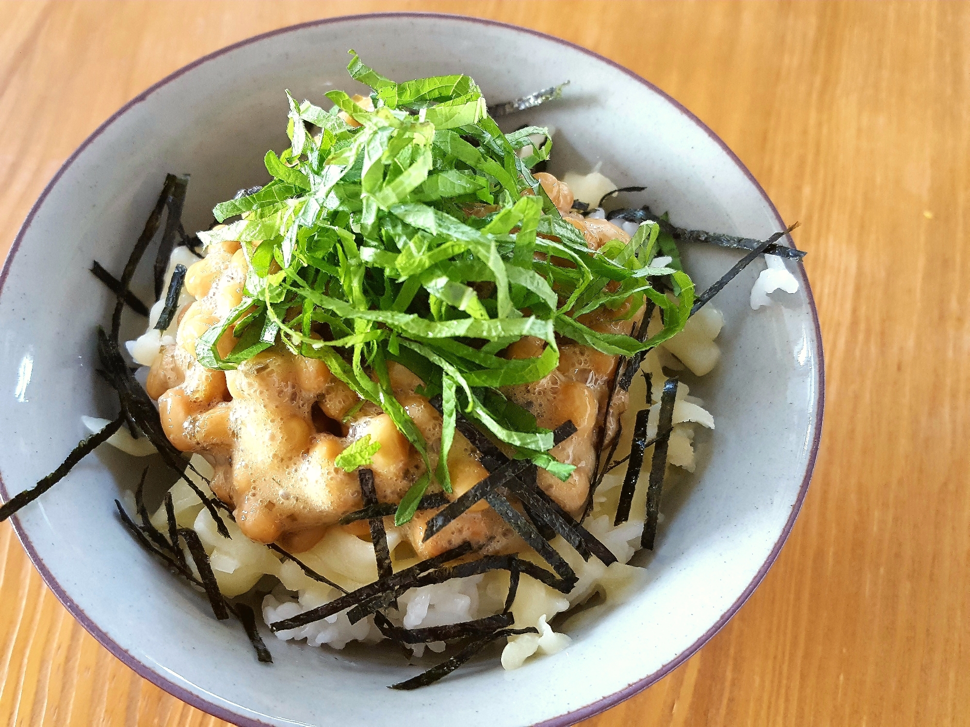 朝ご飯に◎納豆チーズご飯