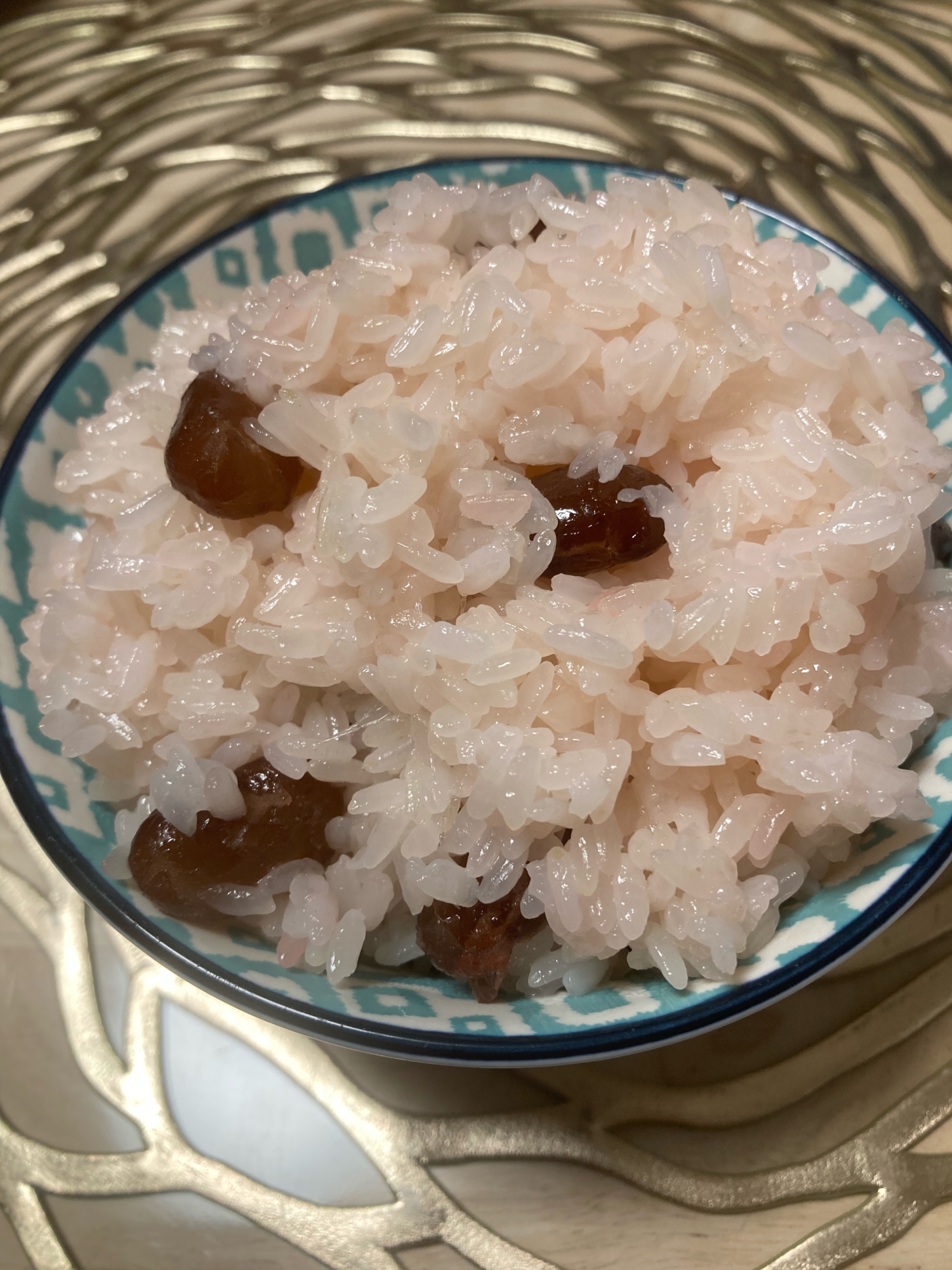 甘納豆でお赤飯