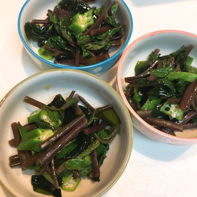 むらさきつるなとオクラの さっぱりポン酢がけ レシピ 作り方 By えだ豆カシューナッツ 楽天レシピ むらさきつるなとオクラの さっぱりポン酢がけ レシピ 作り方 By えだ豆カシューナッツ 楽天レシピ