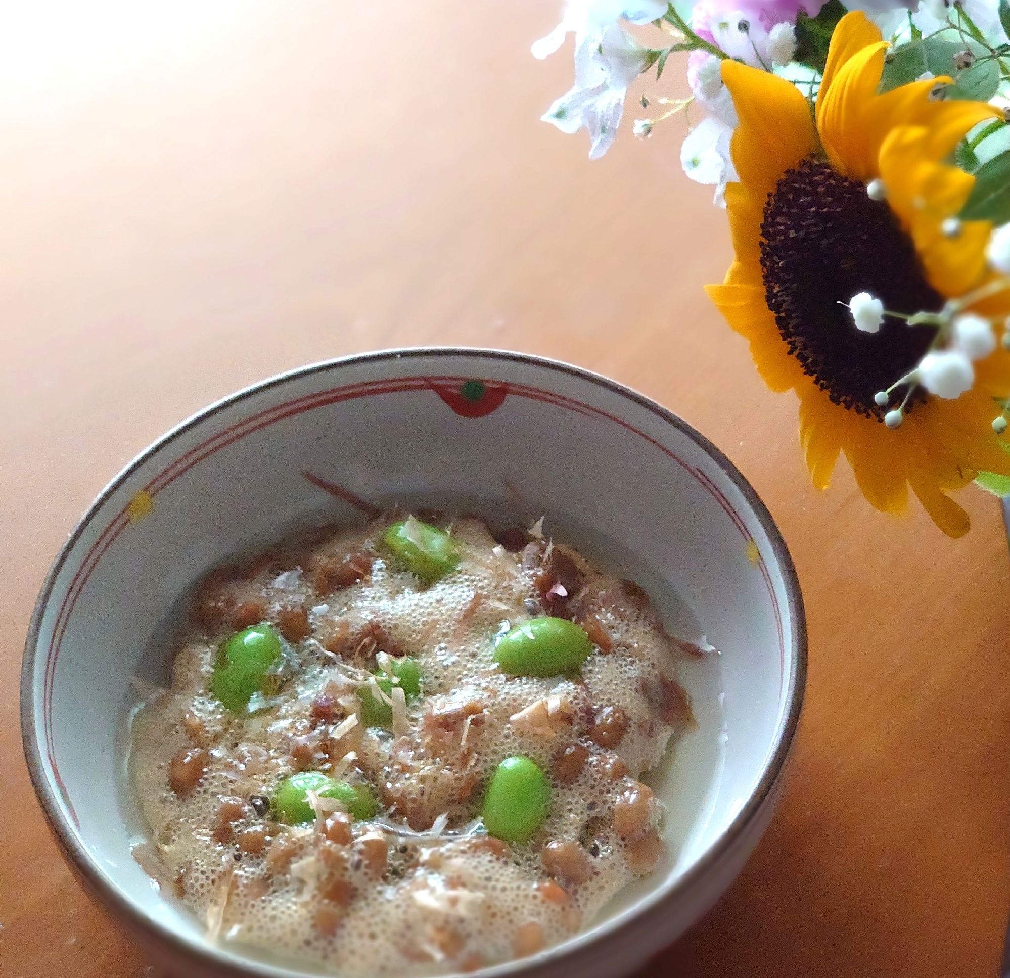 枝豆in ᕷ˖まめまめアレンジマヨ納豆ꕤ୭*