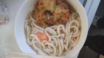 月見かき揚げうどん＋＋