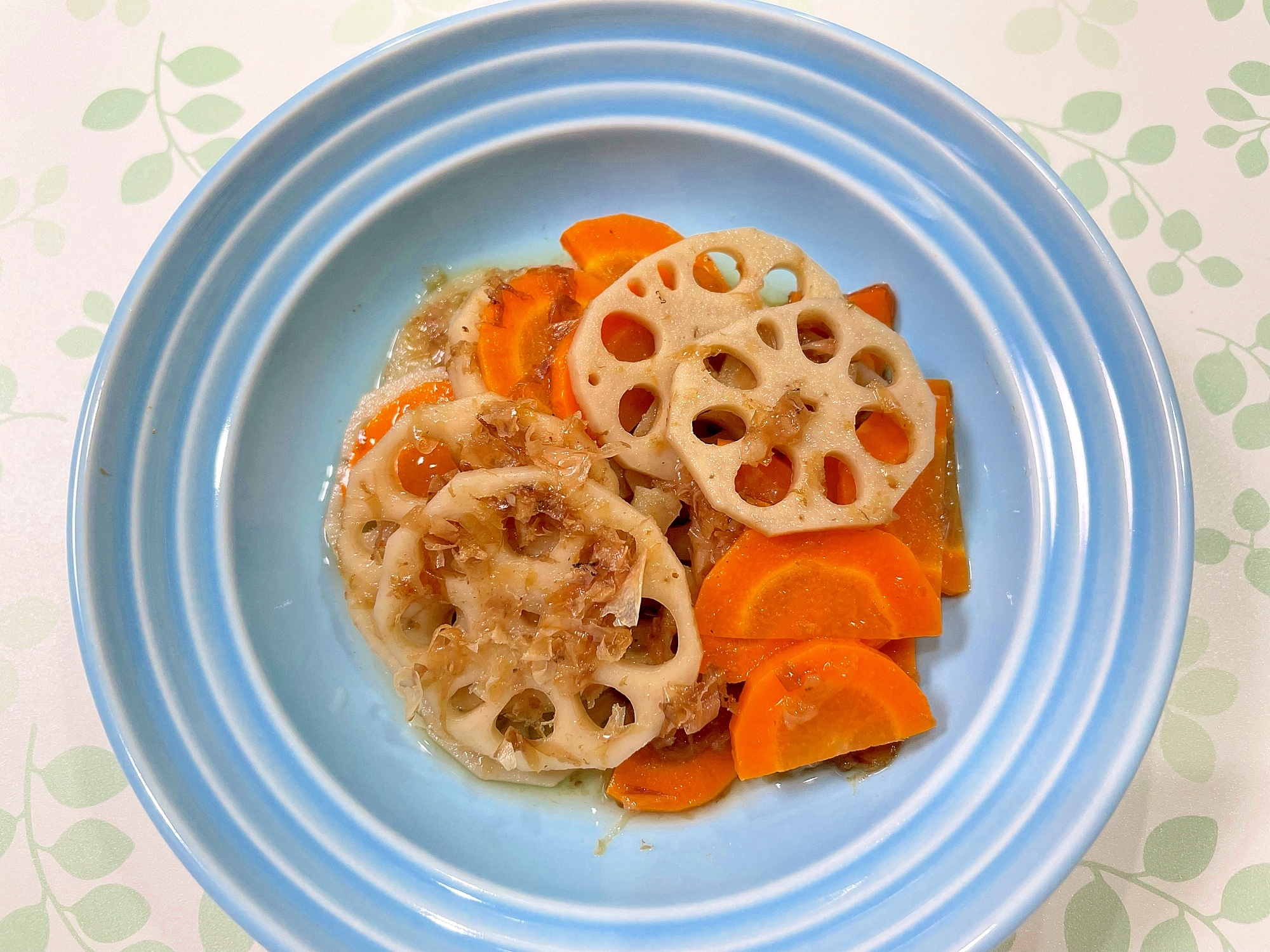 蓮根と人参の土佐煮