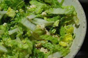 味噌漬け豆腐と白菜のサラダ