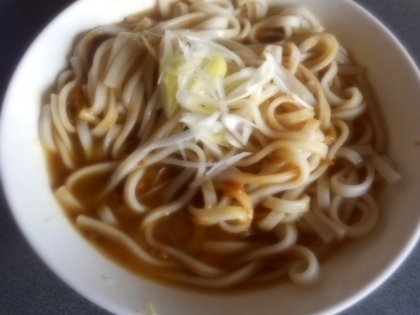 カレーの残りでカレーうどん