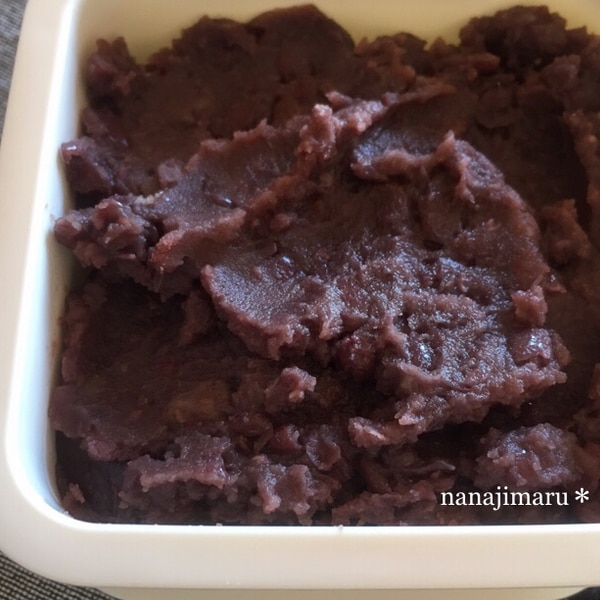 甘さ控えめ 手作りあんこ レシピ 作り方 By ななじまる 楽天レシピ 甘さ控えめ 手作りあんこ レシピ 作り方 By ななじまる 楽天レシピ