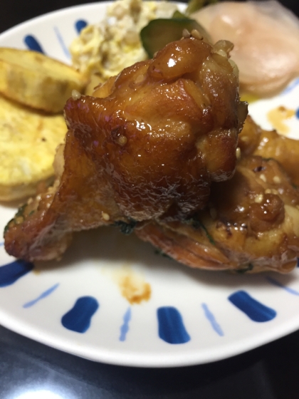 手羽元de鶏の甘辛煮♪