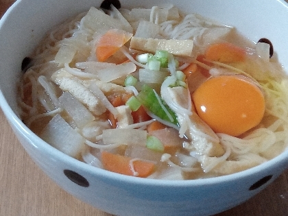 余り野菜で☆味噌にゅうめん