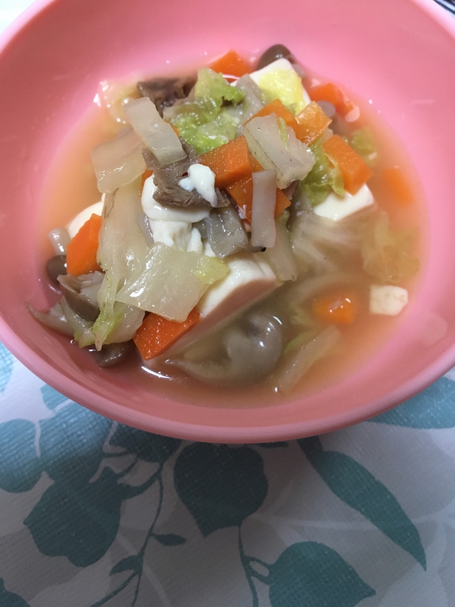 離乳食完了期☆豆腐の肉野菜あんかけ(*^^*)☆