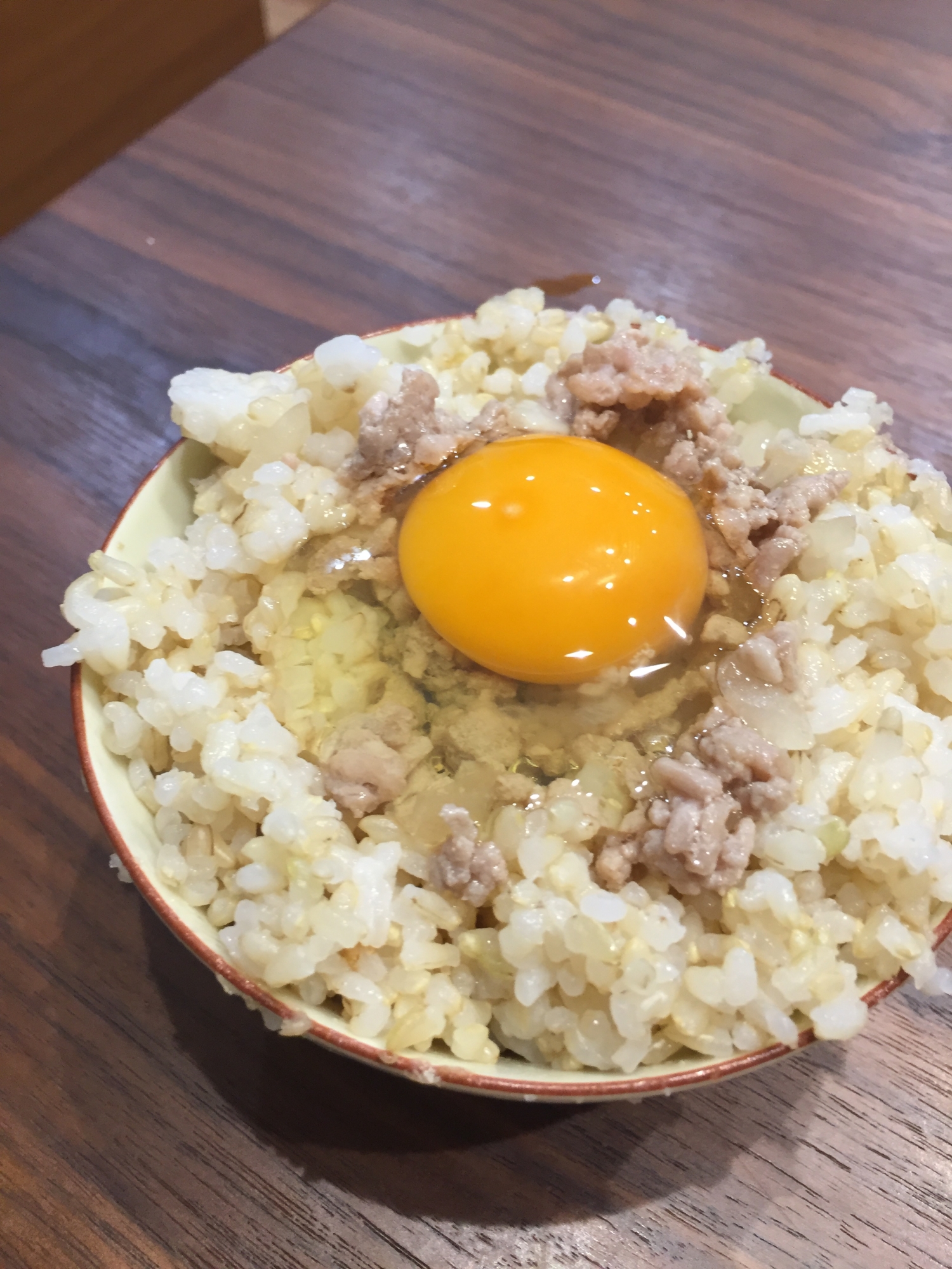 ✳︎玄米と生卵の鶏そぼろ丼✳︎