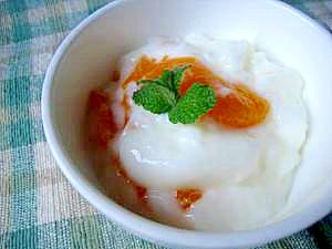 材料使いきりの簡単レシピ オレンジヨーグルトゼリー レシピ 作り方 By Swimhiro10 楽天レシピ