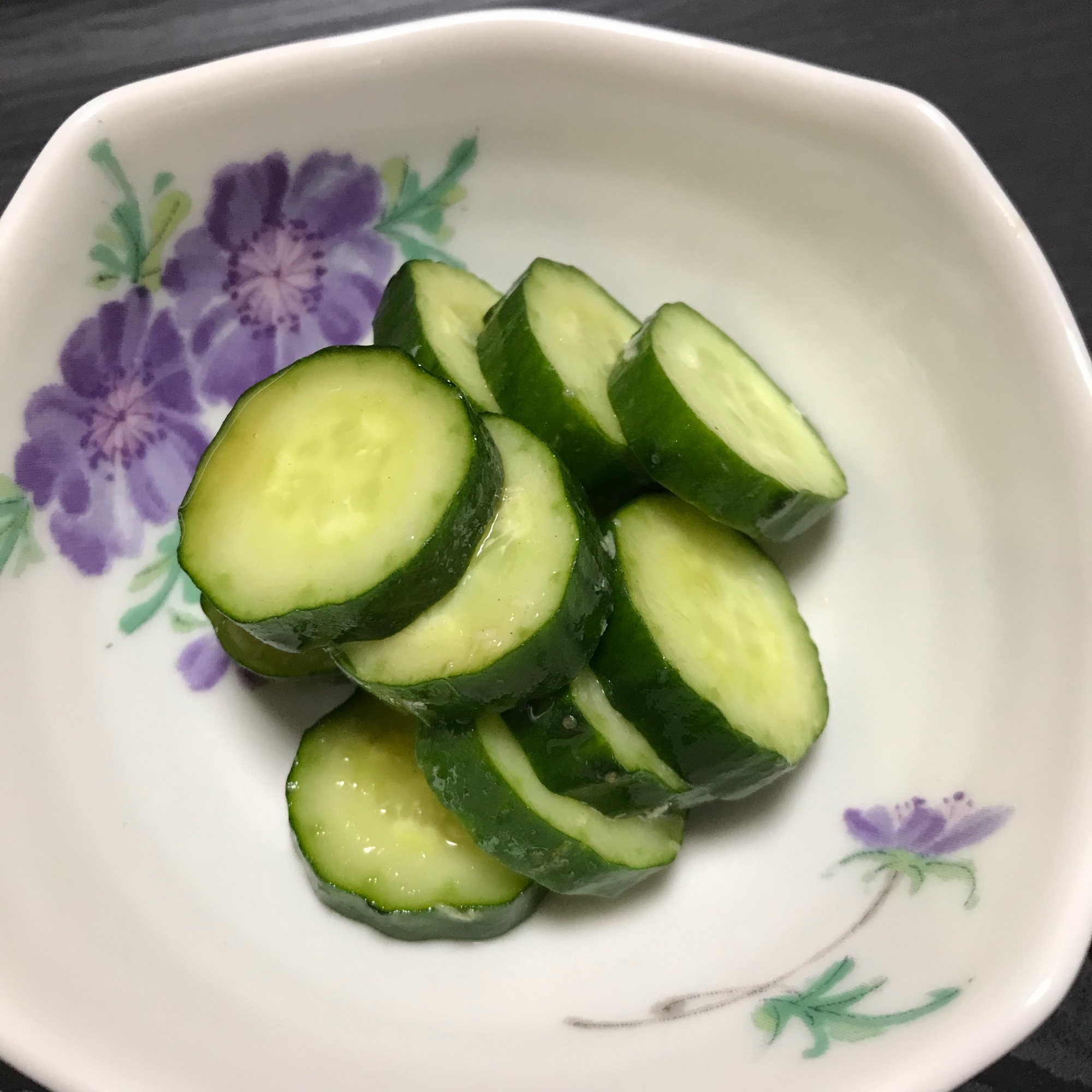 わさび好きの胡瓜の漬け物