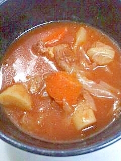 春キャベツのボルシチ風スープ