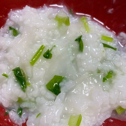 いつも炊いたご飯を使っており、お米から作るのは初めてでした。優しいお味で温まりました。