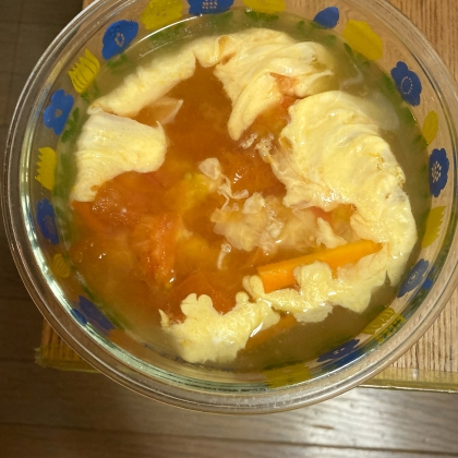 卵のふわふわとトマトの食感コントラストが良い感じでした◎また作りたいです！