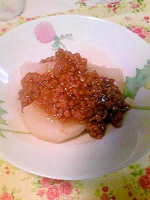 かぶのそぼろあんかけ