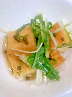 厚揚げと実さんしょう煮