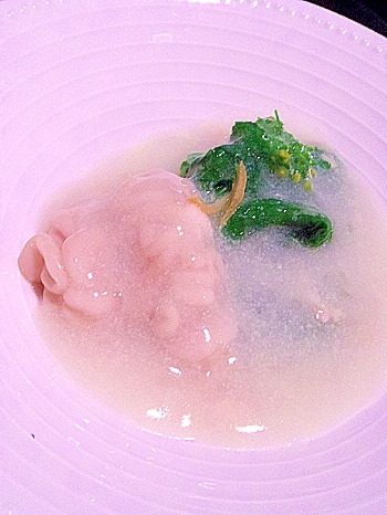 おうち居酒屋、菜の花白子クリーム餡
