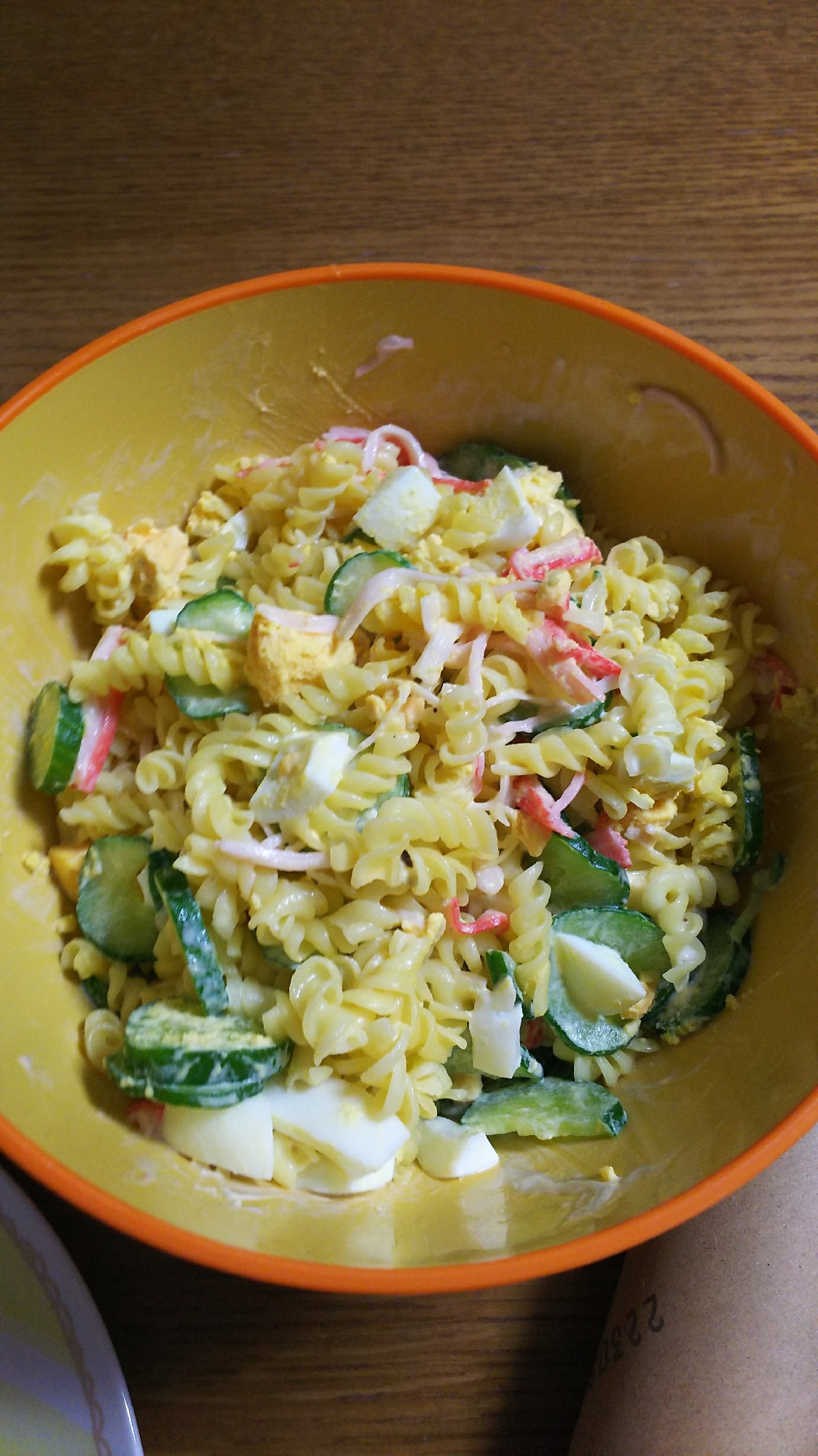 きゅうり カニカマ ゆで卵のマカロニサラダ レシピ 作り方 By 4045g 楽天レシピ